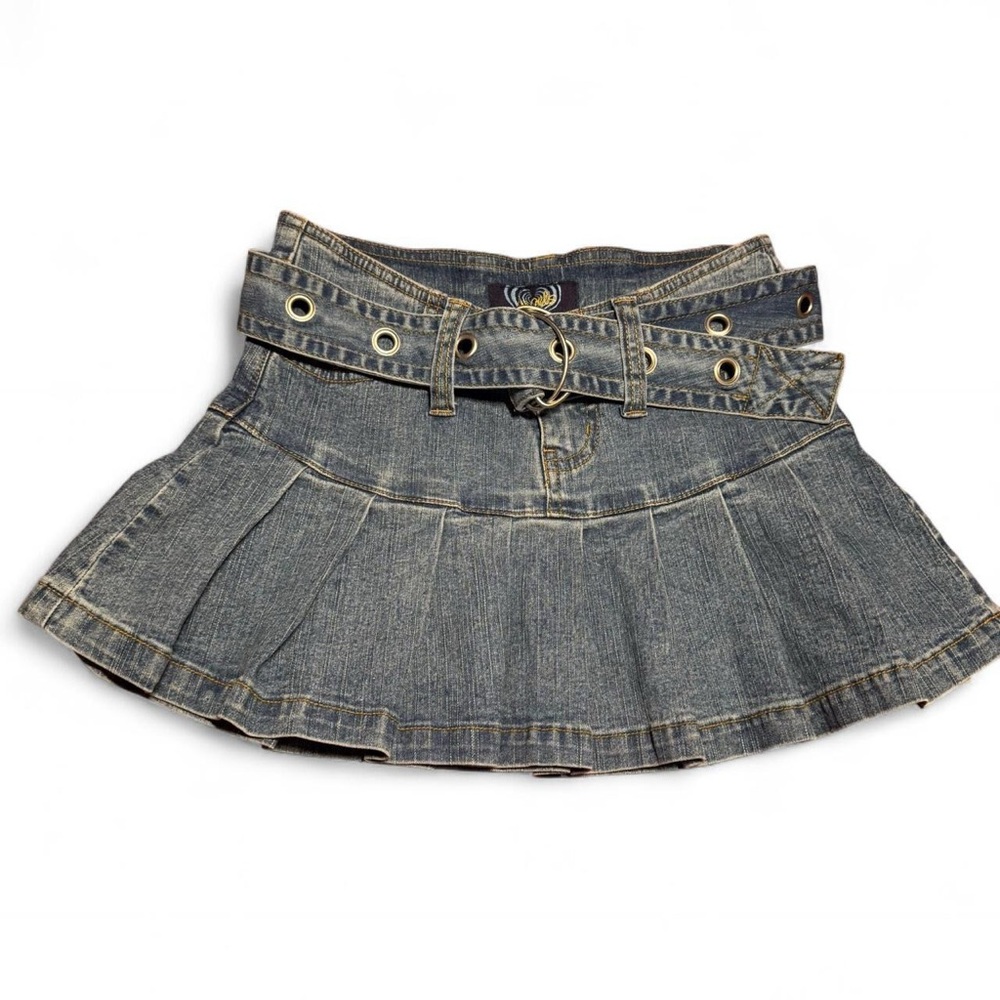 Y2K angels Denim Mini skirt